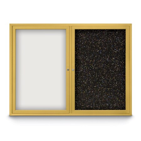 United Visual Products Corkboard, 18"x24", Pumice/White UV401PLUS-WHITE-PUMICE